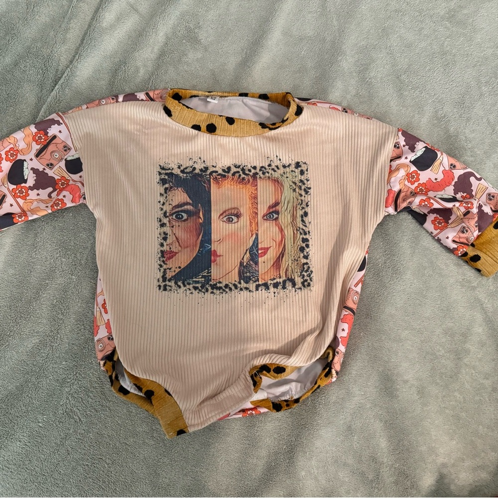 6-12 month Hocus Pocus Sanderson Sisters romper